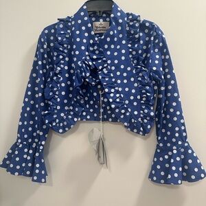 Vivienne Westwood Heart Cotton Cropped Shirt NWT